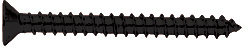 CRL Matte Black #10 x 2&quot; Wall Mounting Flat Head Phillips Sheet Metal Screw - Package | P102MBL