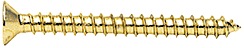 CRL Satin Brass #10 x 2&quot; Wall Mounting Flat Head Phillips Sheet Metal Screw - Package | P102SB
