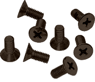 CRL Oil Rubbed Bronze Phillips 6 mm x 12 mm Cover Plate Flat Head Screws - Package | P6120RB