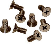 CRL Brushed Bronze Phillips 6 mm x 15 mm Cover Plate Flat Head Screws - Package | P615BBRZ