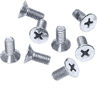 CRL Polished Chrome Phillips 6 mm x 15 mm Cover Plate Flat Head Screws - Package | P615CH