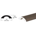 CRL Oil Rubbed Bronze Frameless Shower Door Half-Round Threshold - 31 in long