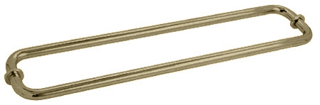 CRL Brushed Bronze 24&quot; Back-to-Back Towel Bars for Glass
 | SDTB24X24BBRZ