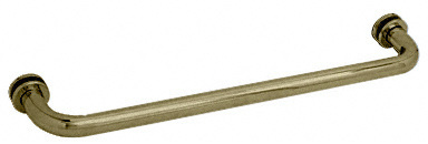 CRL Brushed Bronze 18&quot; Single-Sided Towel Bar for Glass | SDTBS18BBRZ
