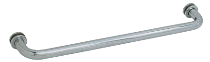 CRL Brushed Nickel 24&quot; Single-Sided Towel Bar for Glass
 | SDTBS24BN