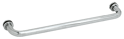 CRL Polished Chrome 24&quot; Single-Sided Towel Bar for Glass
 | SDTBS24CH