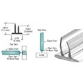 CRL Translucent Vinyl "Double Leg" Seal with Pre -Applied Tape for 5/16" Maximum Gap - 95 in long 