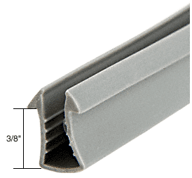 CRL Gray Shower Door Glazing Vinyl for 1/4&quot; Glass - 18 ft Roll | SDV734C1