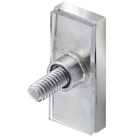 CRL Polished Stainless Serenity Series Sliding Door 90 Degree Accessory Kit | SER90PS | SER90PS