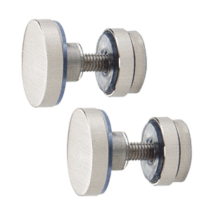 CRL Brushed Stainless Fixed Panel Track Fittings for the Serenity Series Sliding Door System | SERFP2BS | SERFP2BS