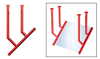 C.R. Laurence CRL Elegant 168 Series Sneeze Guard - 2&quot; Powder Painted Tubing, Glass On Slant Only  | SG0168PT