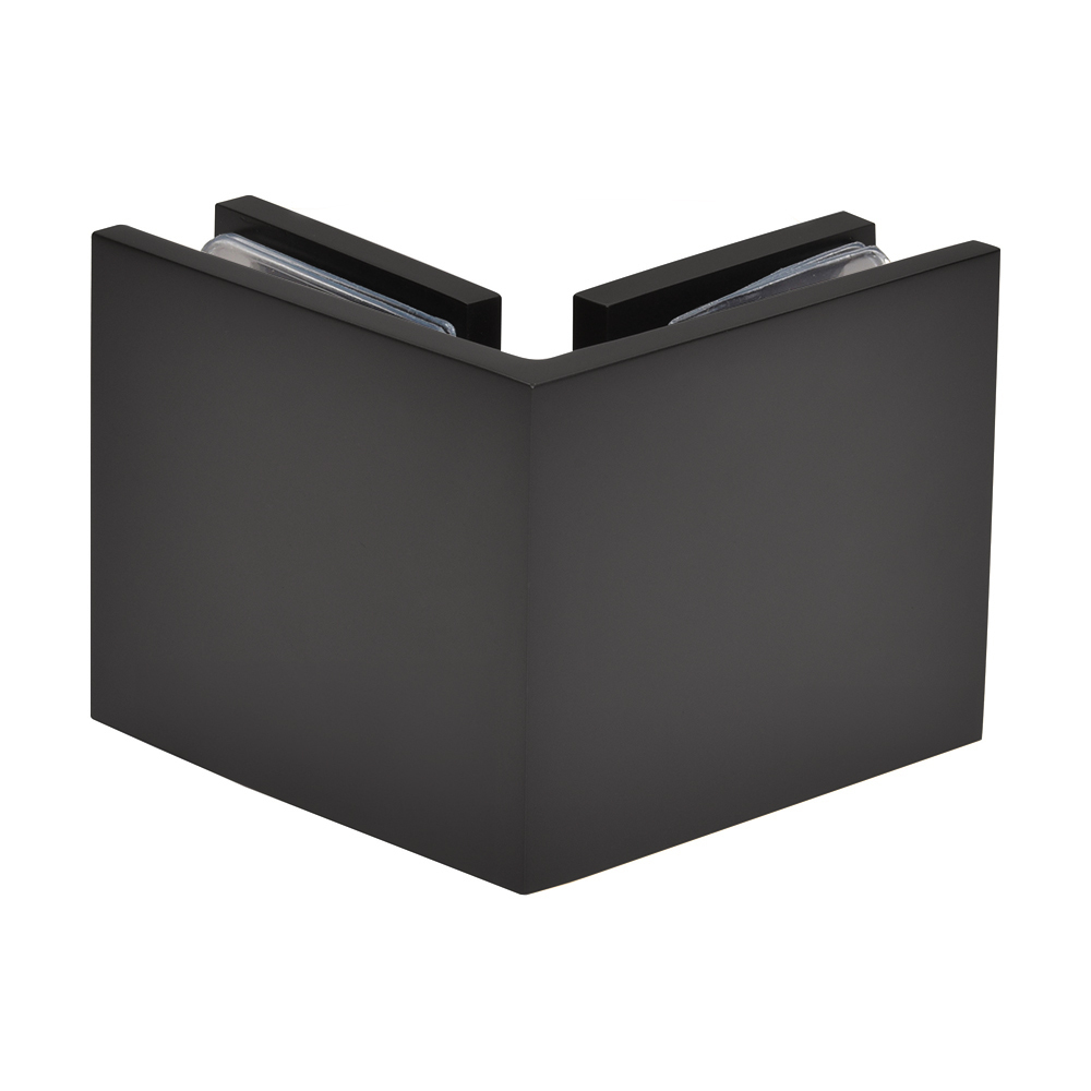 CRL Oil Rubbed Bronze Square Style 90 Degree Glass-to-Glass Clamp | SGC900RB