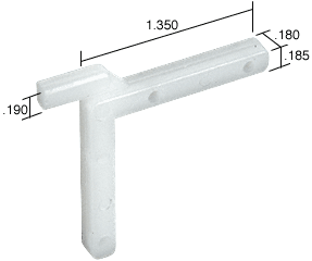 C.R. Laurence Swivel Key, 1.35&quot; Leg, 0.18&quot; Width - Bulk 100 Pack | SK100B