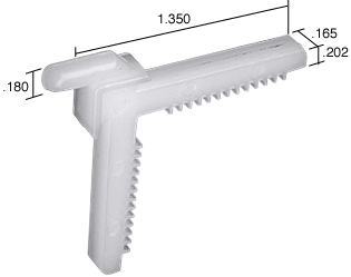 C.R. Laurence CRL Swivel Key - 1.35&quot; Leg; .165&quot; Width - Package | SK305K