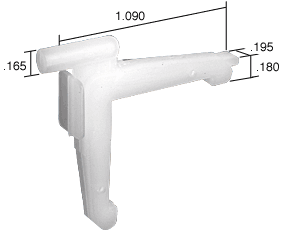 C.R. Laurence CRL Swivel Key - 1.09&quot; Leg; .195&quot; Width - Bulk 100 Pack | SK400B