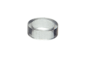 C.R. Laurence CRL 9/16&quot; Clear Macaroni for 1-1/4&quot; Standoff Cap Assembly - Pack of 10 | SM716