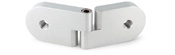 Standoff Fixed Hinge - 1-1/4&quot; Diameter, 3/8&quot; Thickness | GSOA125H