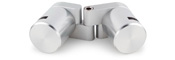 Standoff Fixed Hinge with Edge Grip &amp; Disc Cap- 1&quot; Diameter, Holds 1/8&quot; Thick Materials | GSOA1HTC125