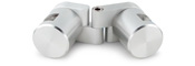 Standoff Fixed Hinge with Edge Grip &amp; Disc Cap- 1&quot; Diameter, Holds 3/8&quot; Thick Materials | GSOA1HTC375