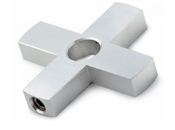 Standoff 4-Way Hub for GSO Standoffs - 1-1/2&quot; Diameter, 1/4&quot; Thickness | GSOA24H250