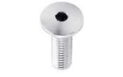 Round Security Standoff Cap with Fixed Threaded Stud for GSO Standoffs - 5/8&quot; Diameter | GSOSCB2