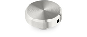 Round Stainless Steel Standoff Cap with 1/16&quot; Edge-Drilled Hole for Tightening for GSO Standoffs - 3/4&quot; Diameter | GSOSSCAP2
