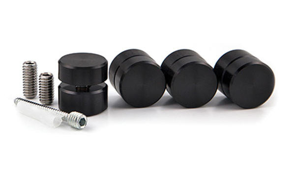 Black StandOff Kit - 1&quot; Diameter, 1/2&quot; Length | GSOK9050BL