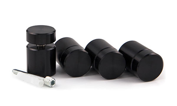 Black StandOff Kit - 1&quot; Diameter, 1&quot; Length | GSOK9100BL