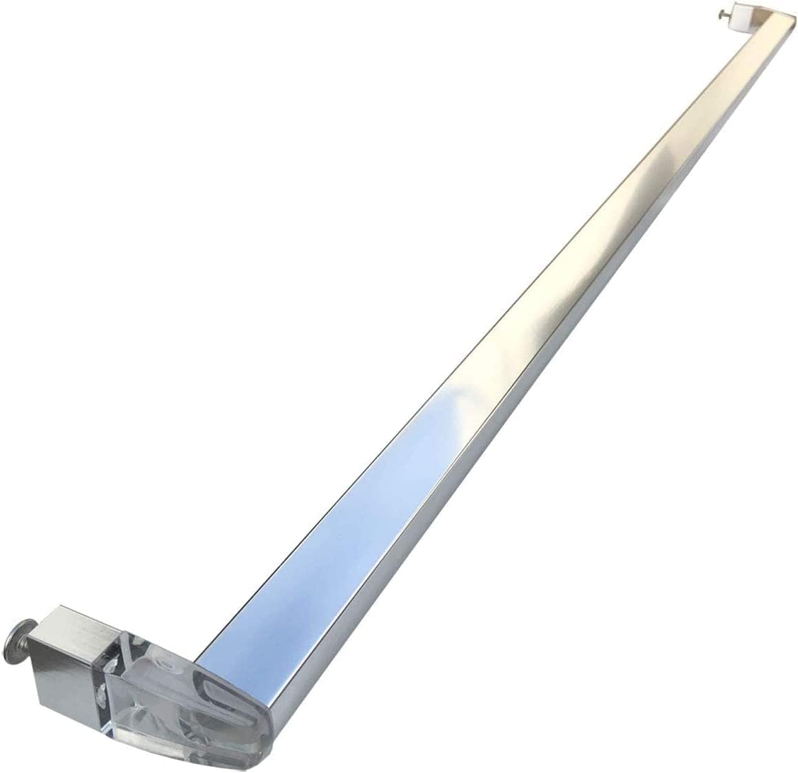 Framed Sliding Shower Door Chrome Towel Bar with Clear Acrylic Brackets | SP7281TB640C
