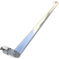 Gordon Glass&#174; 25" Long Chrome Framed Sliding Shower Door Towel Bar with Clear Acrylic Brackets