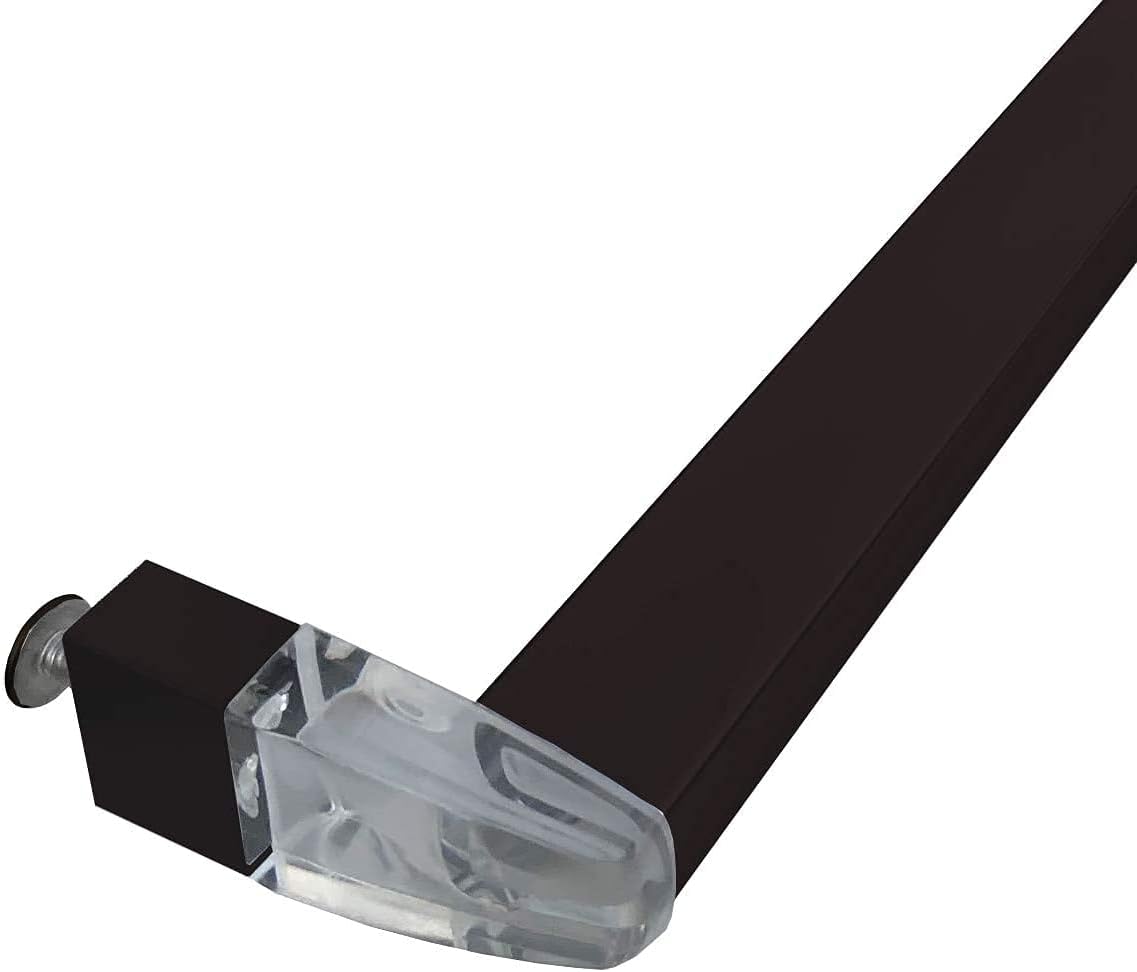Oil Rubbed Bronze Framed Sliding Shower Door Towel Bar with Clear Acrylic Brackets  | SP7281TB640ORB30