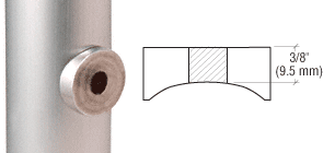 C.R. Laurence CRL Mill Stainless Round Post Adapter | SPA02SS