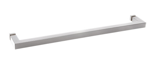 CRL Polished Chrome &quot;SQ&quot; Series 18&quot; Square Tubing Mitered Corner Single-Sided Towel Bar | SQ18CH