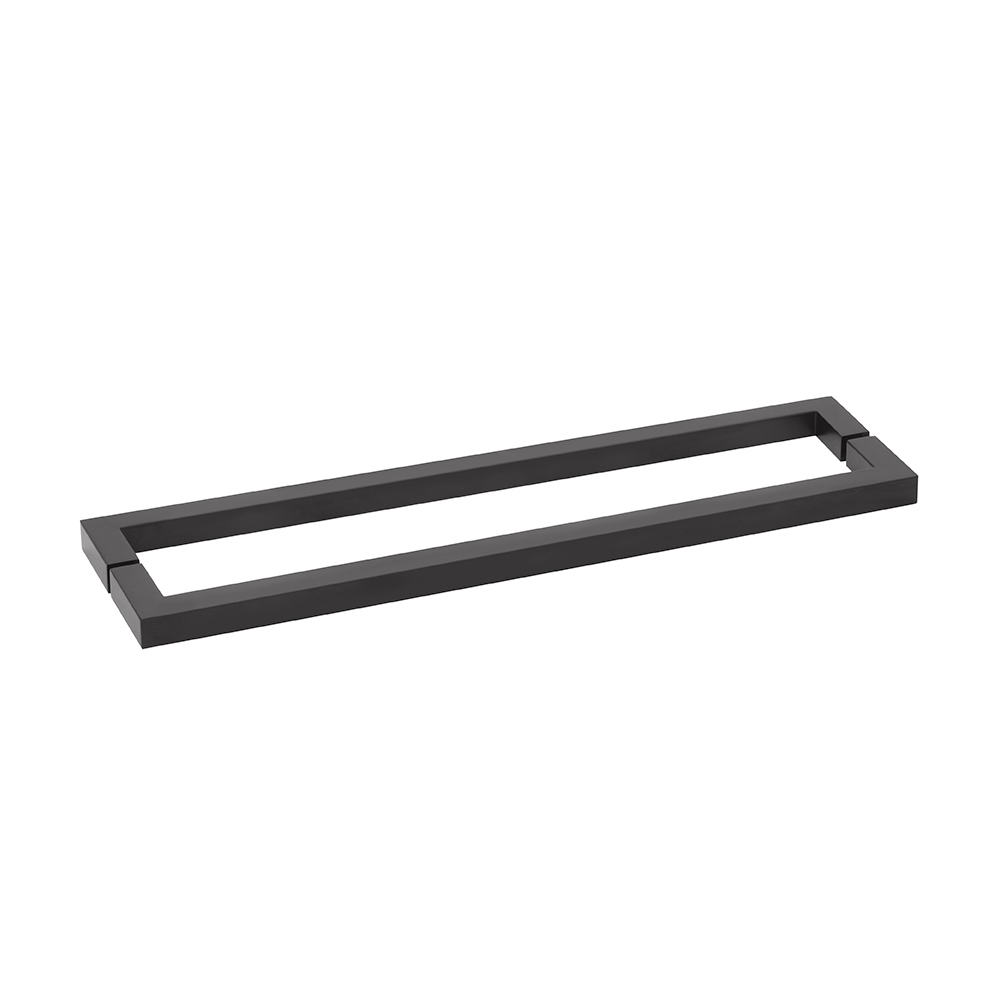 CRL Oil Rubbed Bronze &quot;SQ&quot; Style 18&quot; Back-to-Back Towel Bar | SQ18X180RB