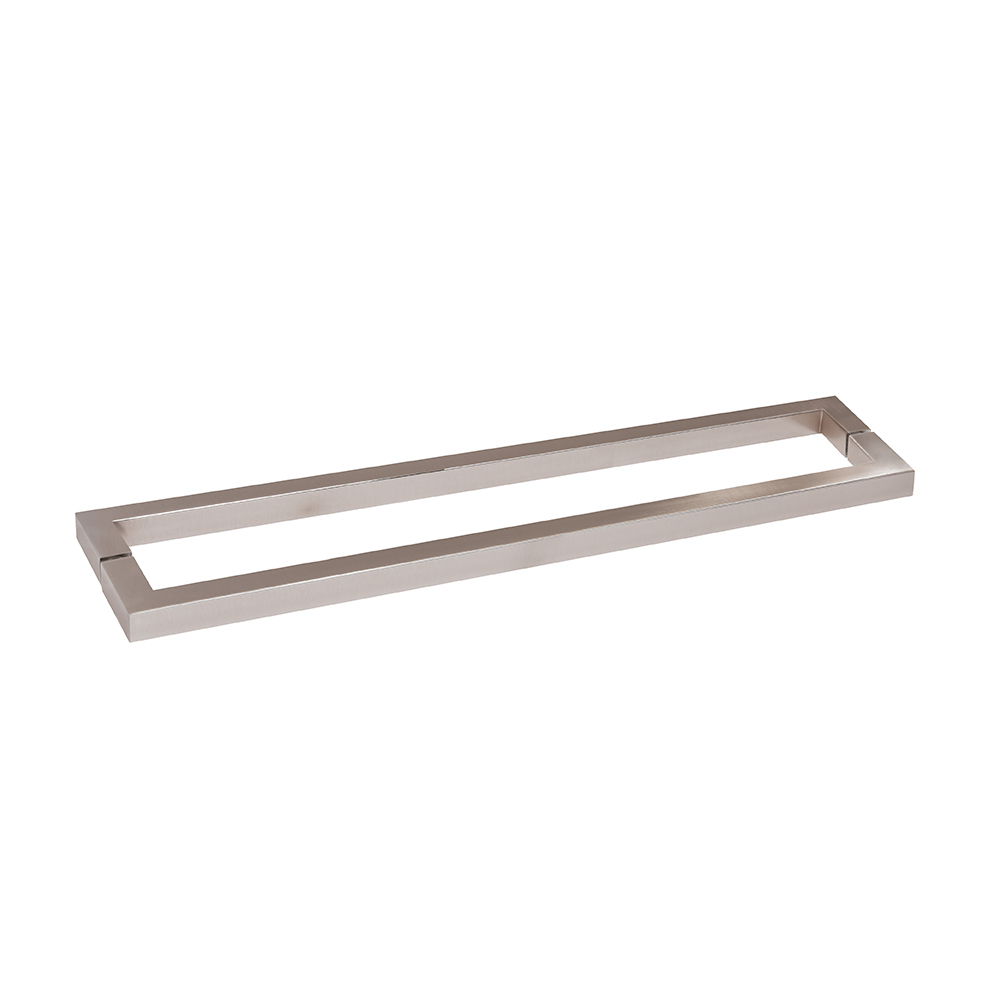 CRL Brushed Nickel &quot;SQ&quot; Style 18&quot; Back-to-Back Towel Bar
 | SQ18X18BN