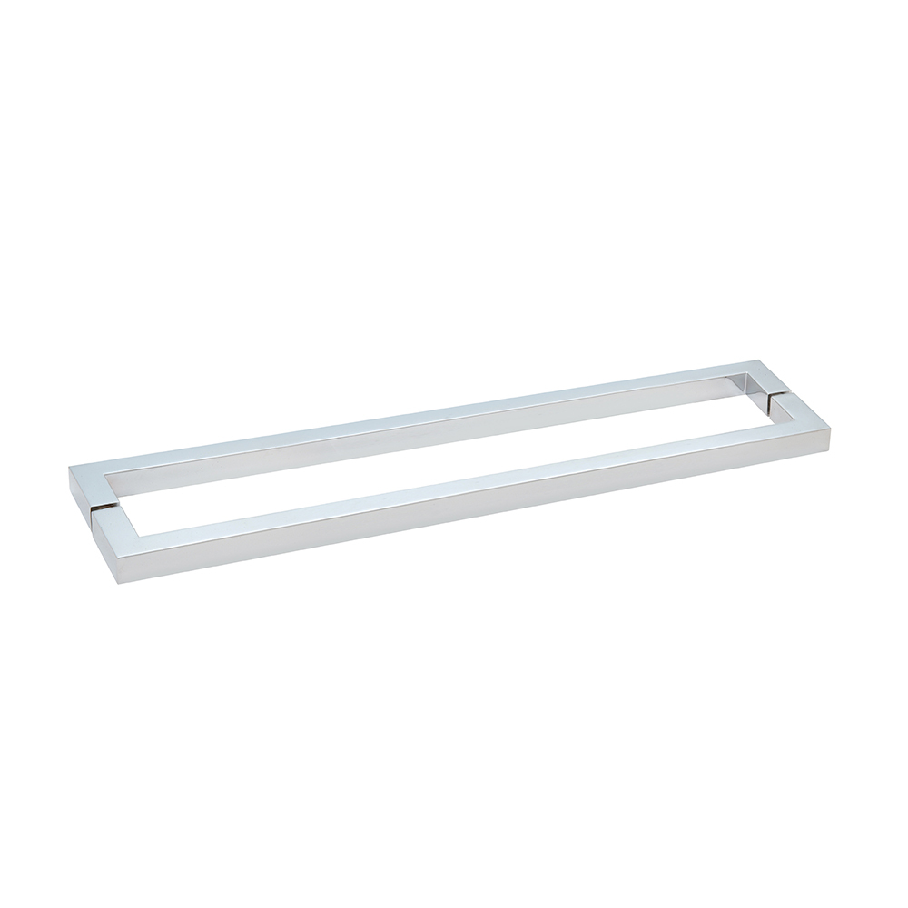 CRL Polished Chrome &quot;SQ&quot; Style 18&quot; Back-to-Back Towel Bar | SQ18X18CH