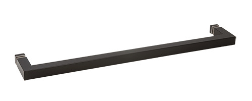 CRL Oil Rubbed Bronze &quot;SQ&quot; Series 24&quot; Square Tubing Mitered Corner Single-Sided Towel Bar | SQ240RB | SQ240RB