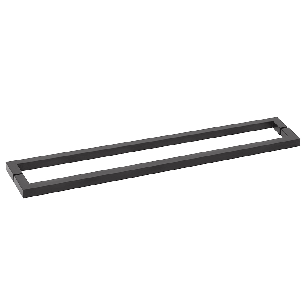 CRL Oil Rubbed Bronze &quot;SQ&quot; Style 24&quot; Back-to-Back Towel Bar | SQ24X240RB