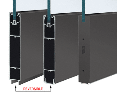 C.R. Laurence CRL Black Anodized 10&quot; Square Sidelite Rails - 240 in Long | SR10SBL3812240