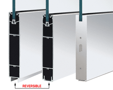 C.R. Laurence CRL Polished Stainless 10&quot; Square Sidelite Rail for 5/8&quot; or 3/4&quot; Glass - Custom Length | SR10SPS34CL