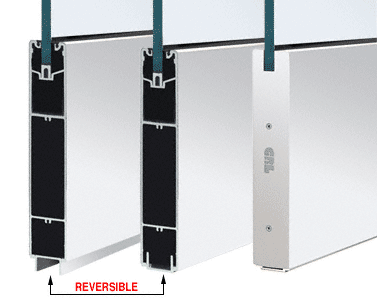 CRL Satin Anodized 10" Square Sidelite Rail - 120 in Long