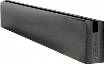 C.R. Laurence CRL Black 4&quot; Square Sidelite Rail - 240&quot; Long | SR4SBL3812240