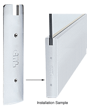 C.R. Laurence CRL Polished Stainless 10&quot; Square End Cap for Sidelite Rail | SREC10SPS