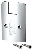 C.R. Laurence CRL Polished Stainless Low Profile Sidelite Rail Cap With Screws | SREC2SPS