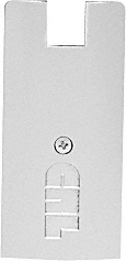 C.R. Laurence CRL Brite Anodized 4&quot; Square End Cap for Sidelite Rails | SREC4SBA