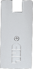 C.R. Laurence CRL Brushed Stainless Anodized 4&quot; Square End Cap for Sidelite Rails | SREC4SBSA