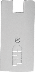 C.R. Laurence CRL Brite Brushed Anodized 4&quot; Square End Cap for Sidelite Rails | SREC4SBBA