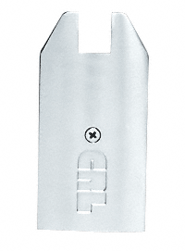 C.R. Laurence CRL Brite Anodized 4&quot; Tapered End Cap for Sidelite Rails | SREC4TBA