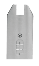 C.R. Laurence CRL Brite Brushed Anodized 4&quot; Tapered End Cap for Sidelite Rails | SREC4TBBA