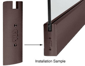 C.R. Laurence CRL Oil Rubbed Bronze 6&quot; Square End Cap for Sidelite Rails | SREC6S0RB